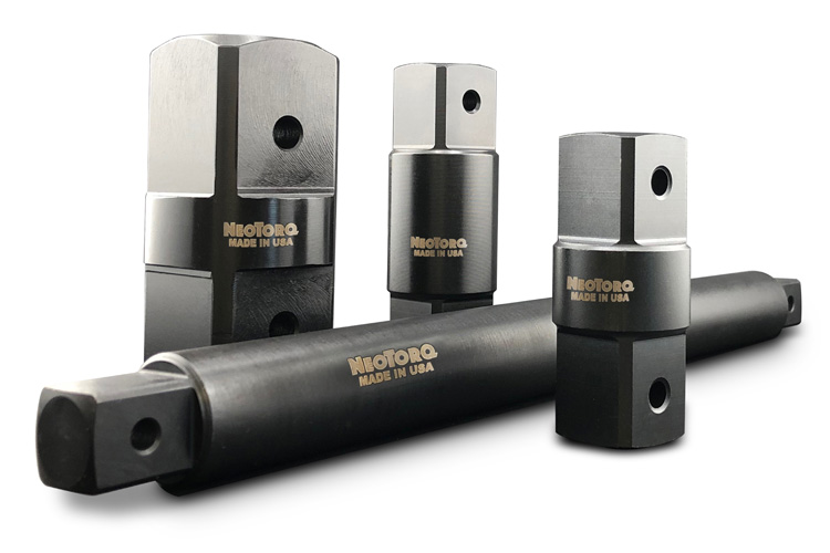 1-1/2" SQ. DR. X 4" LONG DOUBLE ENDED MALE ADAPTOR